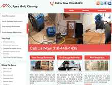 Tablet Screenshot of apexmoldcleanup.com